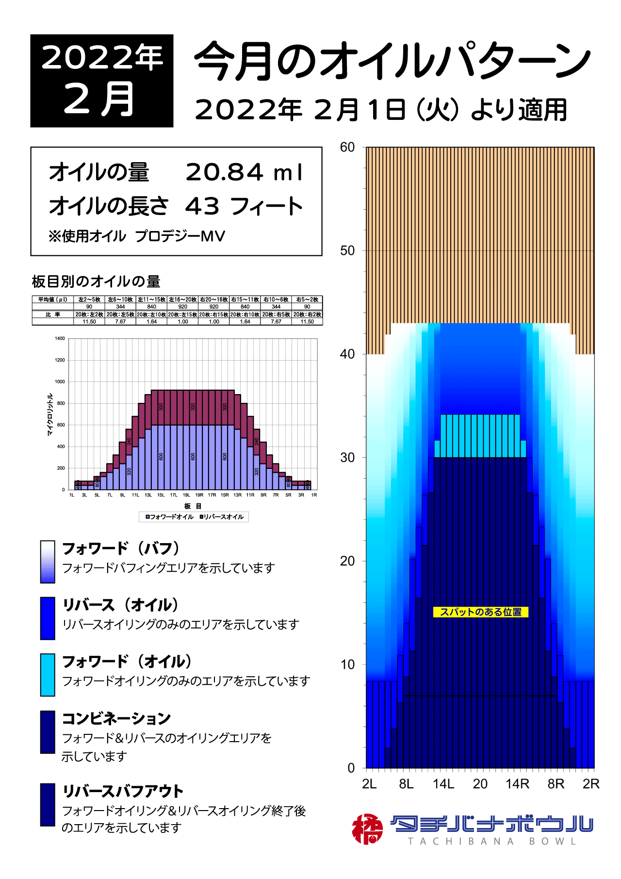 2022年2月のオイルパターン